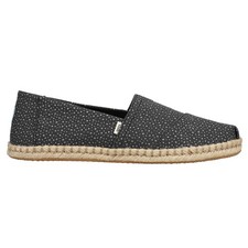 TOMS Alpargata Rope Espadrille Slip On Womens Black Flats Casual 10016243T