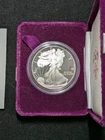 1986-S $1 AMERICAN SILVER PROOF EAGLE w/OGP & COA