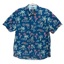 Chubbies The Neon Light Performance Polo Mens Friday Shirt Sz M UPF 50 Golf Bbq