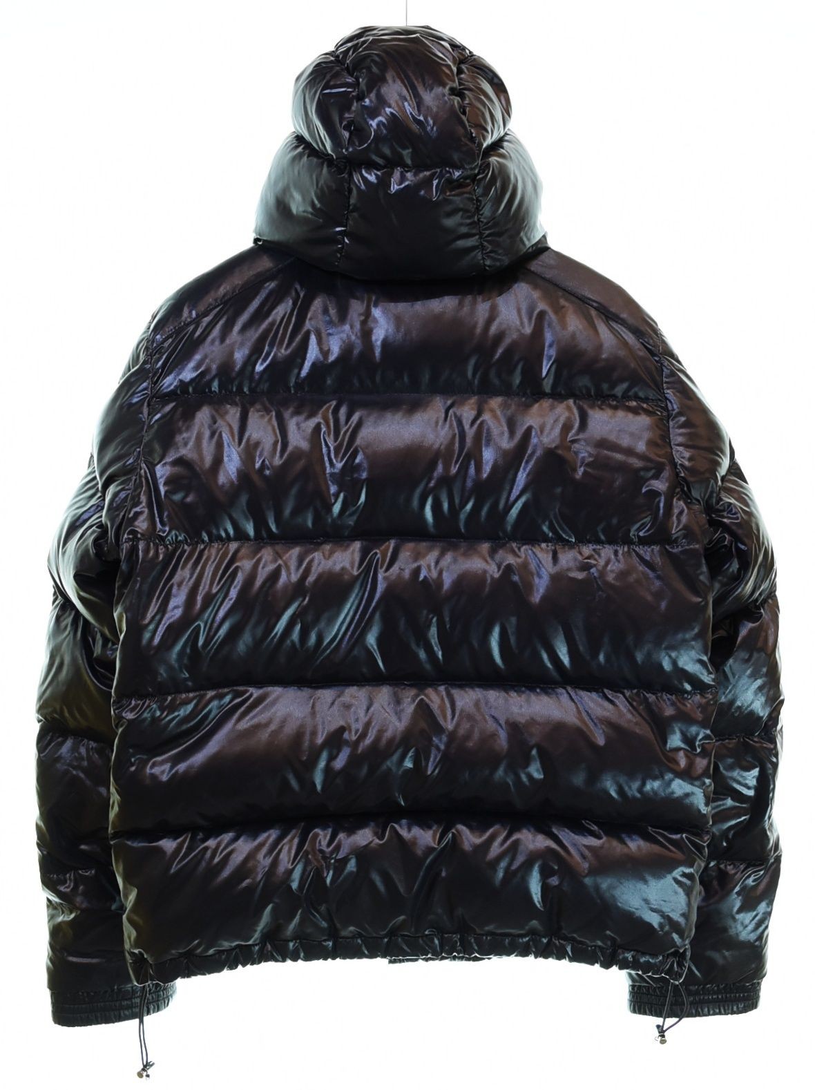 Moncler K2 DOWN Jacket M Black Nylon Logo Patch Used From Japan thumbnail 2