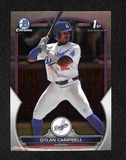 2023 Bowman Draft - Dylan Campbell Chrome 1st Bowman #BDC-181 Dodgers Prospect