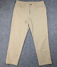 Lululemon ABC Pants Mens 31 Classic Fit Warpstreme Khaki Chino Athleisure Golf