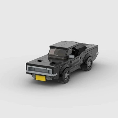 MOC LEGO Car: Dodge Charger R/T 440 Building Blocks Set (206 Pcs)