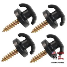 AUTOXBERT 4Pcs Car Rear Trunk Universal Envelope Cargo Net Tie Down Hook black