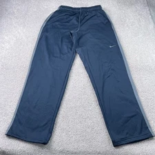 Nike Sweatpants Mens Large Blue Therma Fit KO Knockout Fleece Training Pants