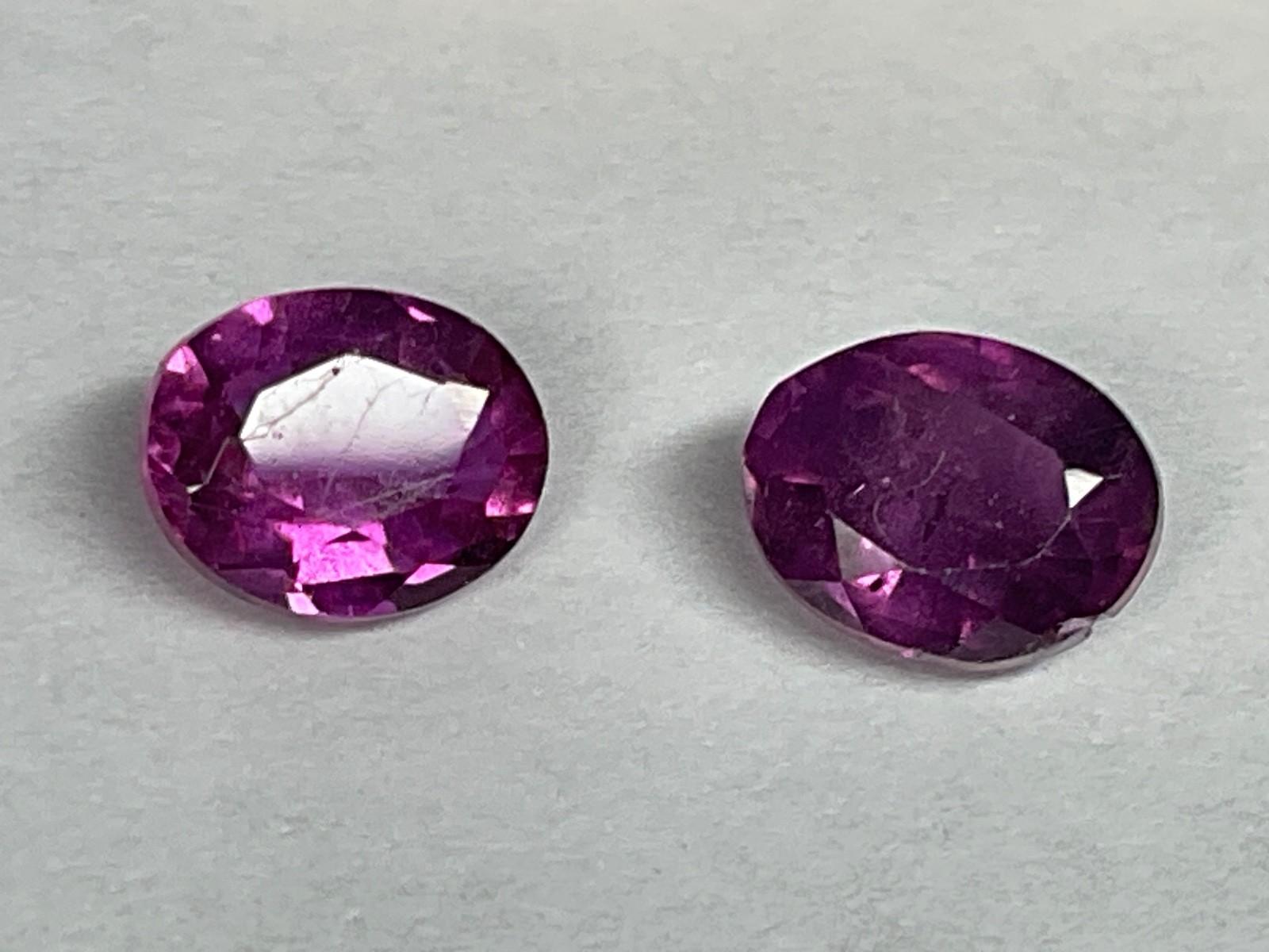 Edelstein Saphir Duo pink vorgeschliffen / S16 Weitere Steine hier ! TOP PREIS !