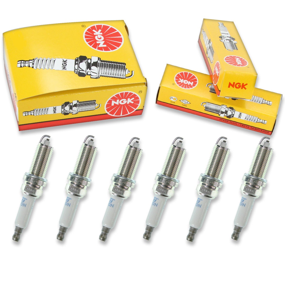 6 pc NGK 92174 LZFR5C-11 Standard Spark Plugs for SPLZFR5C11 REC12MCC4 xz