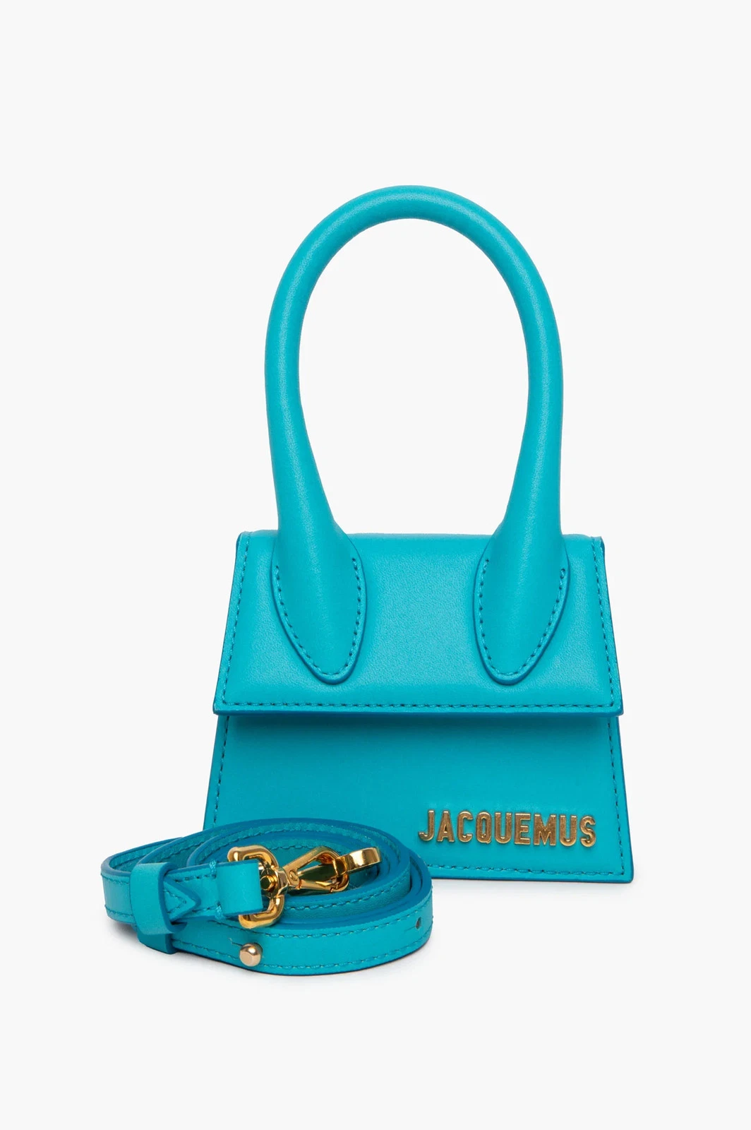 Jacquemus — Jaquemus Turqoise Blue Calfskin Le Chiquito Mini Bag
