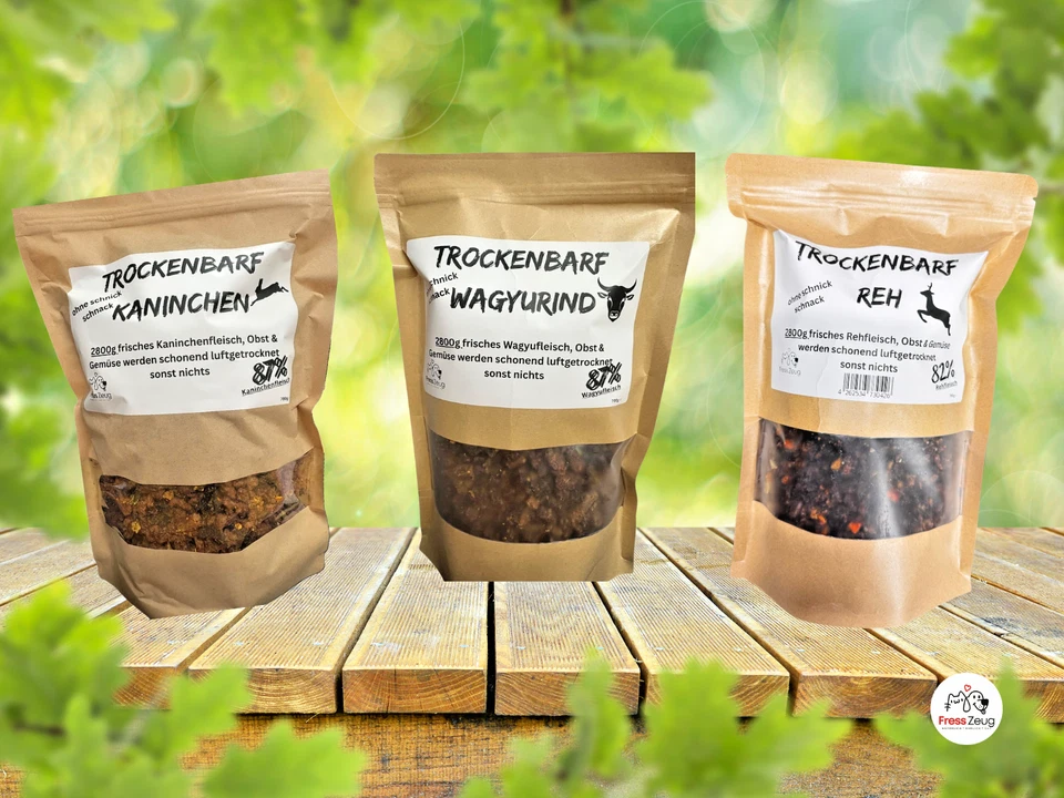 Trockenbarf vom Wagyurind mit , 87% Wagyufleisch, Obst und Gemüse getrocknet #1 - Bild 2 von 4