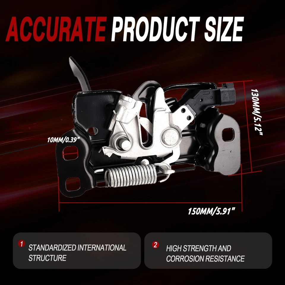 Hood Latch Lock For Chrysler 300 Dodge Charger 2011-2021 Sedan with Remote Start - Image 4 of 4