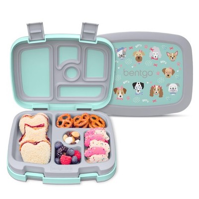 Bentgo Kids Prints Leak Proof 5 Compartment Bento Style Kids Lunch Box Ideal