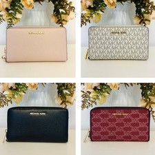 Michael Kors Jet Set Signature flat phone Wristlet wallet