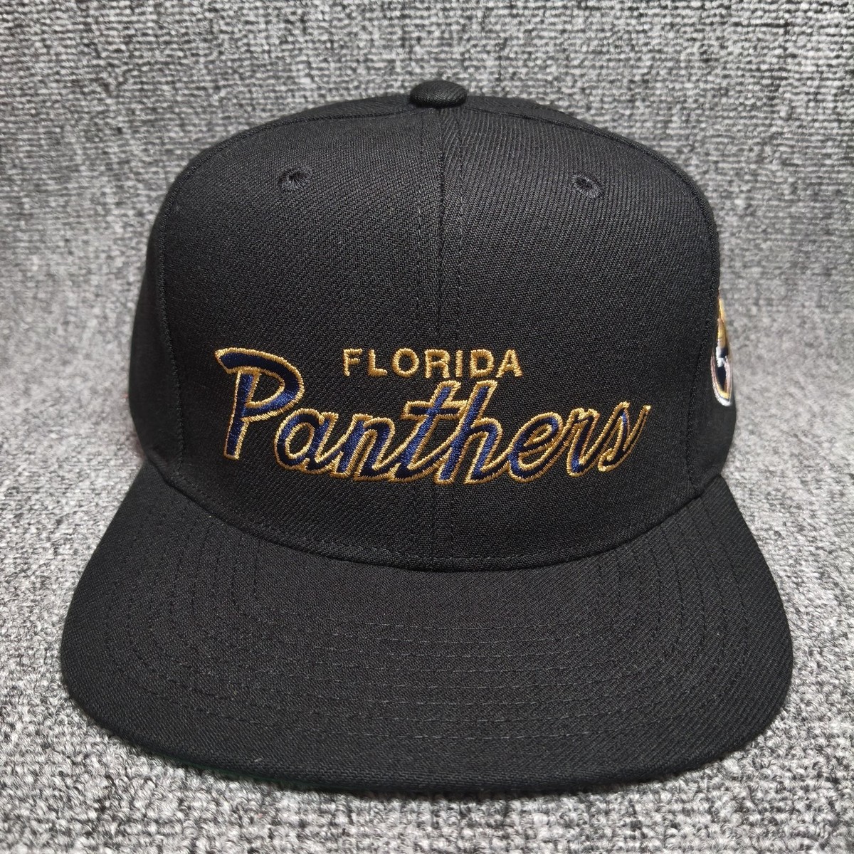 Mitchell & Ness Florida Panthers NHL Black Snapback Hat Side Patch Cap