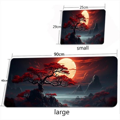 Starry Sky Moon XXL Mouse Pad Large Desk Mat Non-Slip Gaming Keyboard Pad USA