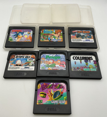 7 Spiele SEGA Game Gear - Fantasy Zone - Sonic - Super OFF Road u.v.m