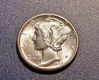 Gem BU 1945-D Mercury Dime