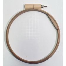 Vintage Princess Wood Embroidery Hoop 8" Round Screw Tension 4208 Cross Stitch