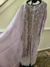 Pakistani/ Indian Designer Thread and Motif Formal Outfit 3-Piece