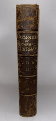 #ad 1875 1st Edition Memoirs of General William T Sherman Vol. II w Military Map $268.00