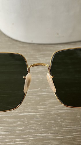 Ray-Ban Sunglasses RB1971 Square Reverse 9147/31 54/9 Women's Gold/ G-15 Green - Picture 10 of 17