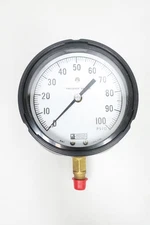 Weksler BA14P Pressure Gauge 4-1/2in 0-100psi 1/4in Npt