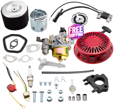 #ad #ad Engine Tune Up Kit Carburetor Recoil Starter for Honda GX240 8HP GX270 9Hp $69.59