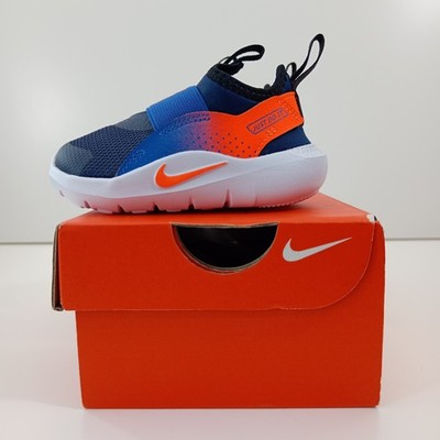 Nike Flex Runner 4 Kleinkind Turnschuhe Größe UK 3,5 Navy Total Orange IF2895-601