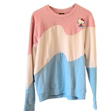 Hello Kitty Oversize Sweatshirt Graphic Pastel Cozy Comfy M