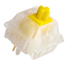 Gateron Milky Yellow Pro V2 Pre-lubed 5-Pin 50gf 72Pcs,