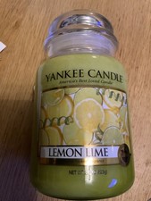 Image of Yankee candle large jar lemon lime VHTF