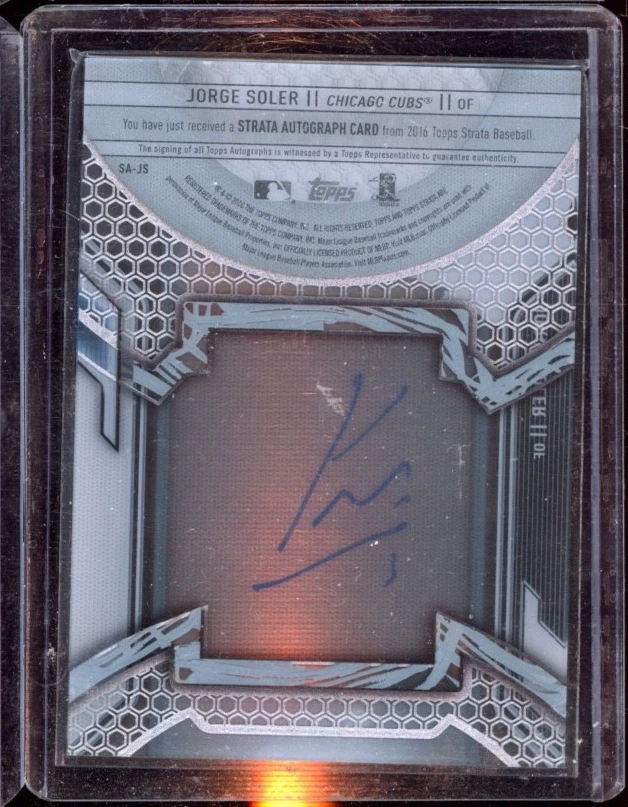 2016 TOPPS STRATA JORGE SOLER AUTOGRAPH LOS ANGELES ANGELS AUTO - Image 2 of 2
