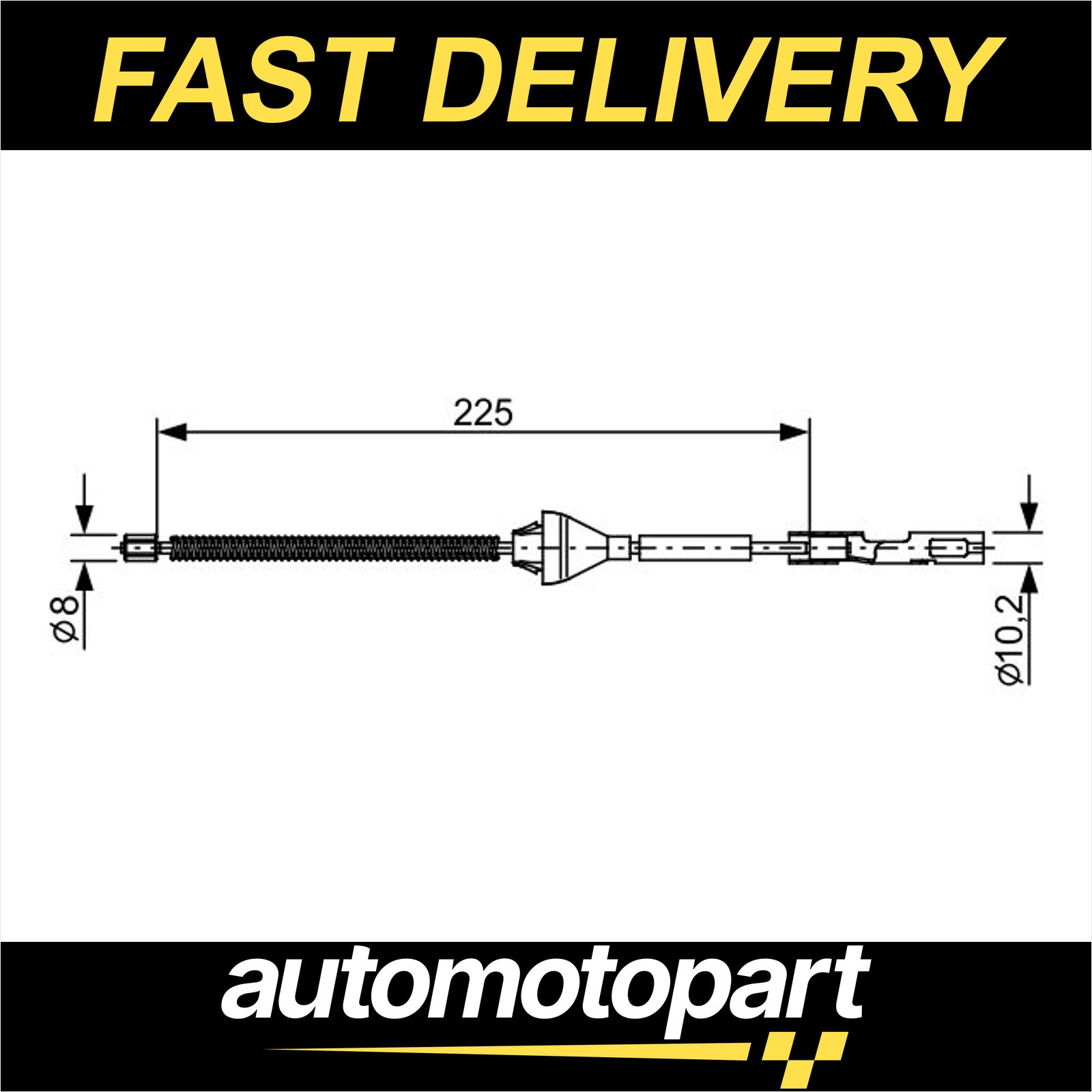 Bosch Handbrake Cable 1987482705 Hand Brake Parking 1340832 1525806 3M512A635BA