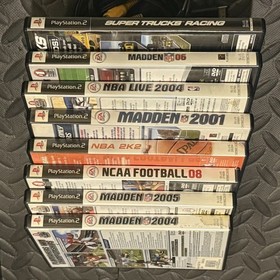 Sony Playstation 2 PS2 Fat Console SCPH-30001 & 35 Games Tested Working Lot