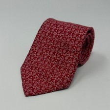 Vineyard Vines Boys 100 Silk Sailboat Tie - Red/White