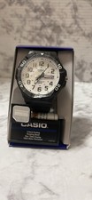 Casio MRW210H-7AV, Oversized Dial, Black Resin Band, Day/Date, 100 Meter WR
