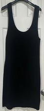 Black Scoop Neck, Wide Strap Black Dress, Banana Republic Size Large Tall
