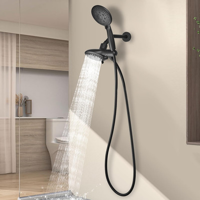 Dual Handheld Shower Head Combo, Powerful Water-Saving Shower System 2 in 1 High