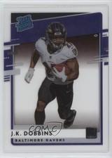 2020 Panini Chronicles Clearly Donruss Rated Rookie JK Dobbins #RR-JK 1j0f