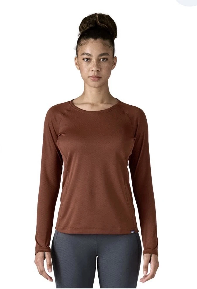 Patagonia Capilene Midweight Crew Base Layer LS Top Small Dried Vanilla $89