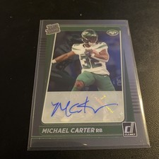 2021 Panini Clearly Donruss - Rated Rookie Michael Carter #69 Autograph (AU, RC)
