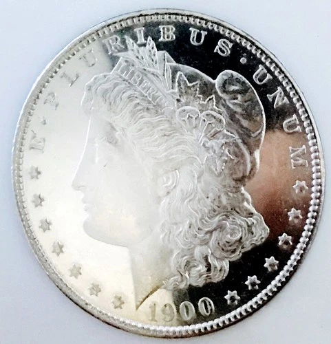 1900 O MORGAN DOLLAR! UNBELIEVABLE DMPL! THICK CAMEO$$ MS+++ UNREAL NR #64485
