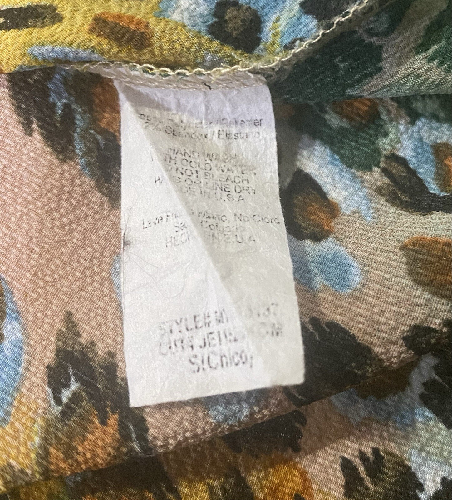 Adora Multicolor Leopard Print Ruffle Sleeve Top … - image 3