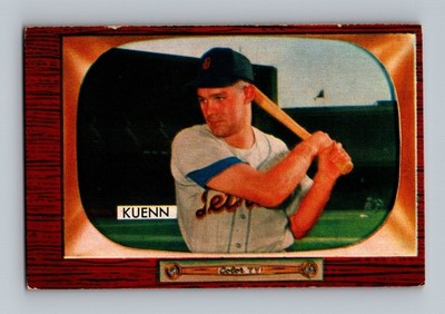 1955 Bowman #132 Harvey Kuenn (err Kueen) GD-VG Vintage Baseball Card
