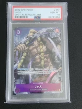 2022 One Piece JACK OP01-102 Alternate Art PSA 10 GEM MINT