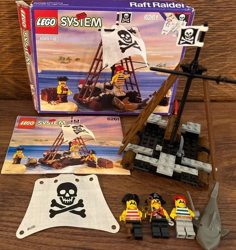 LEGO (6261) Pirates System: Raft Raiders 100% w/ Box Instruction Mini Figures