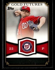 2012 Topps #GF-32 Drew Storen Gold Futures Card Washington Nationals