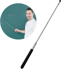 Teachers Pointer Stick, Telescopic Teaching Pointer, Retractable Classroom White