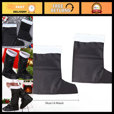 Holiday Santa Boots for Adults - Christmas Costume Footwear, Matching Gifts