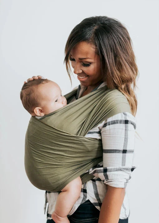 Happy Baby Stretchy Wrap Baby Carrier Green