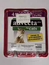 NEW ADVECTA PLUS 4 Doses Spot FLEA TREATMENT for CAT CATS 